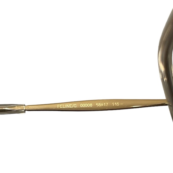 Jimmy Choo FELINE Gold Frame 58mm Sunglasses NWT - Picture 12 of 17